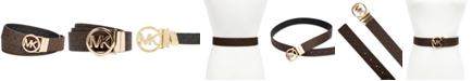Michael Kors Reversible Logo with Logo Buckle Belt